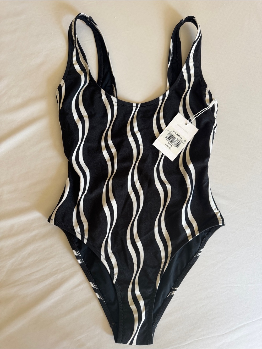 SOLID & STRIPED The Hailey Wave Stripe One-Piece Swimsuit - Picture 3 of 6